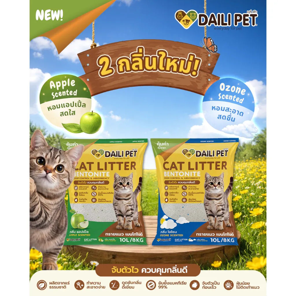 Daili Pet ทรายแมวเบนโทไนท์ (10L)