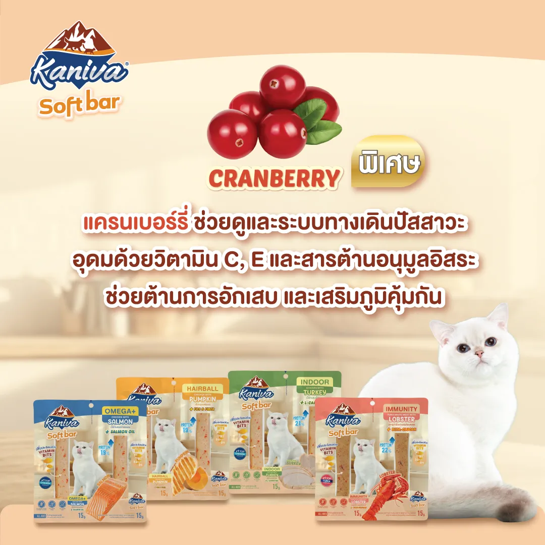 Kaniva® Soft Bar ขนมแมวพรีเมียม (15 กรัม x 2 แท่ง)