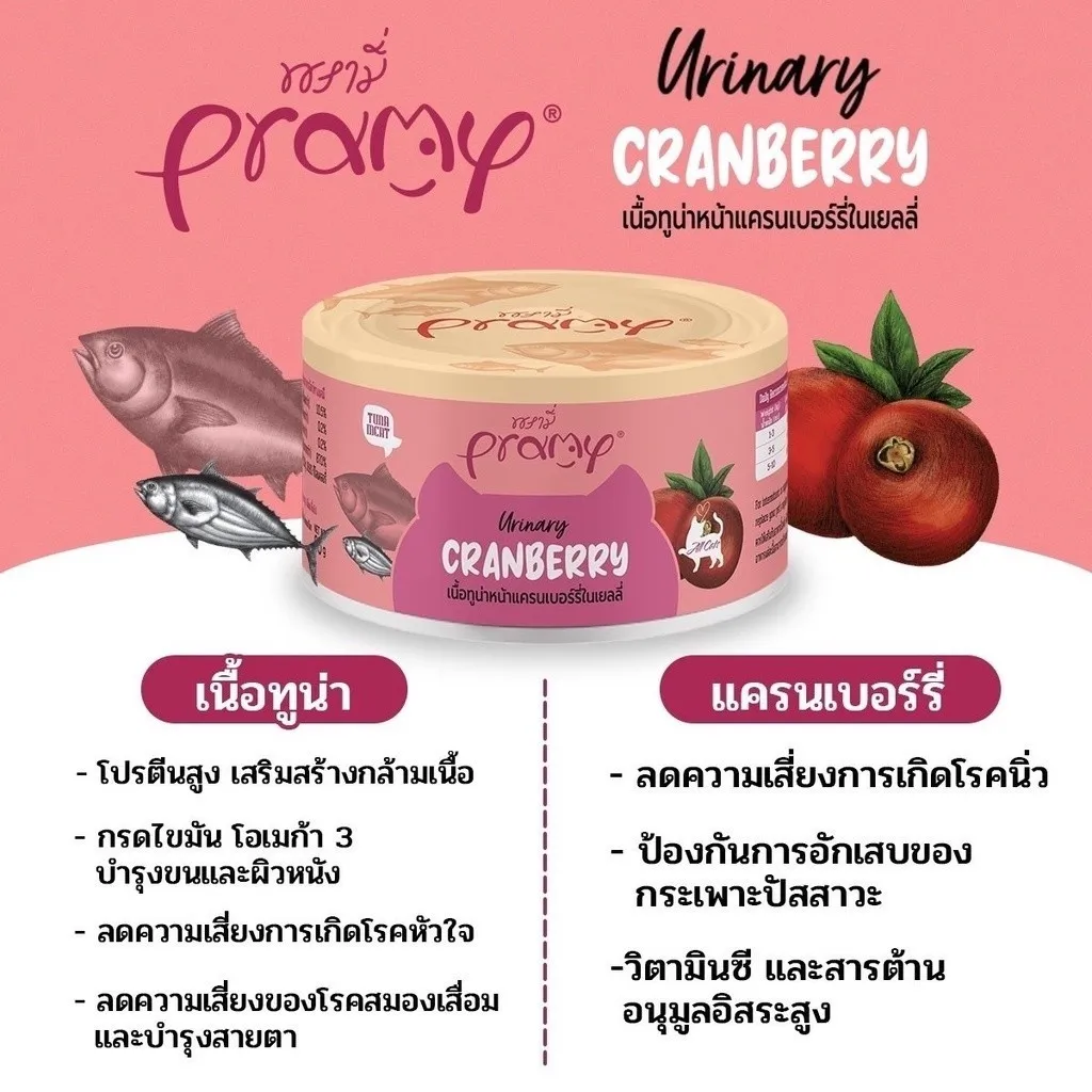 Pramy อาหารเปียกแมว สูตรบำรุงสุขภาพ 80 g