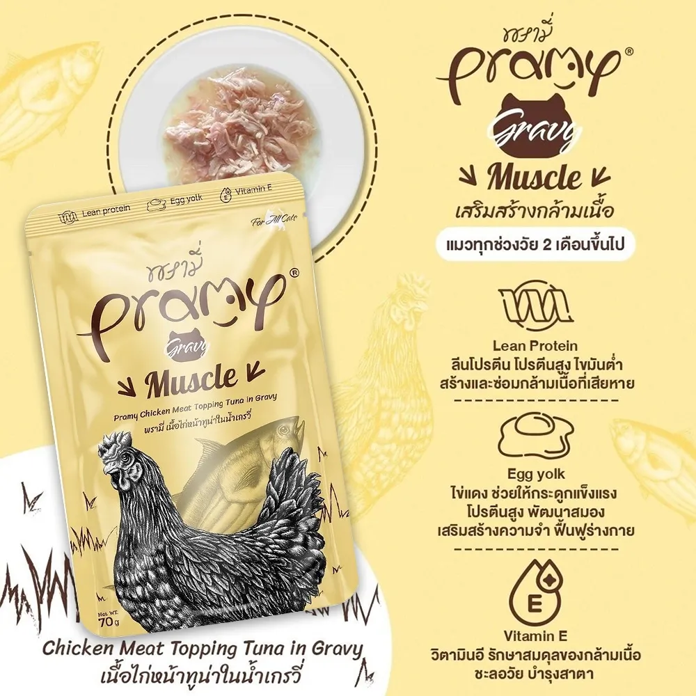 Pramy อาหารเปียกแมว ขนาด 70 g