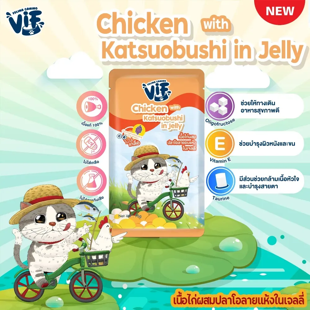 Vif Pouch อาหารเปียกแมวซอง 75g