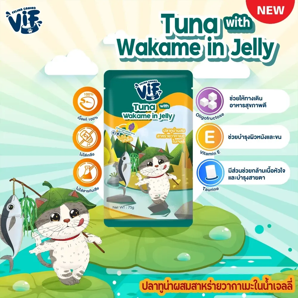 Vif Pouch อาหารเปียกแมวซอง 75g