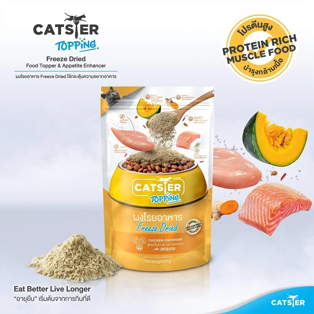 Catster Topping อาหารเสริมโรยอาหารแมว