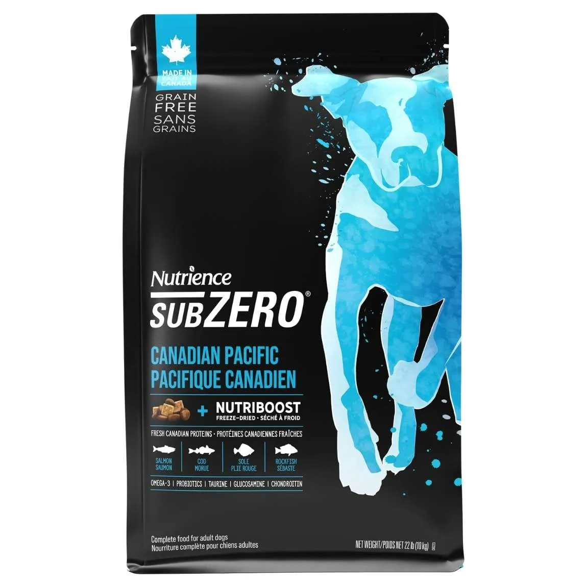 Nutrience Subzero Canadian Pacific อาหารสุนัข Grain-Free ผสมฟรีซดราย (สูตรปลาทะเล 7 ชนิด)