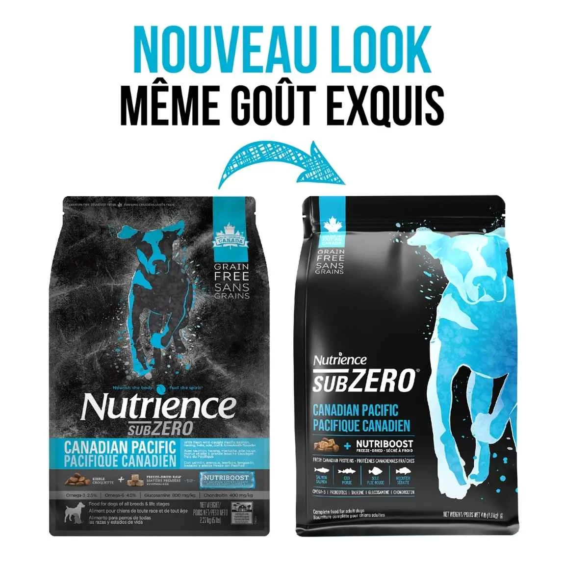 Nutrience Subzero Canadian Pacific อาหารสุนัข Grain-Free ผสมฟรีซดราย (สูตรปลาทะเล 7 ชนิด)