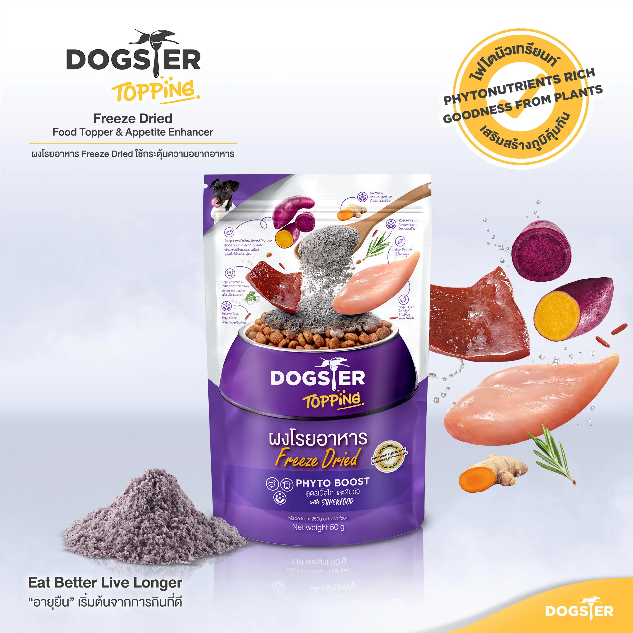 Dogster Topping อาหารเสริมโรยอาหารสุนัข