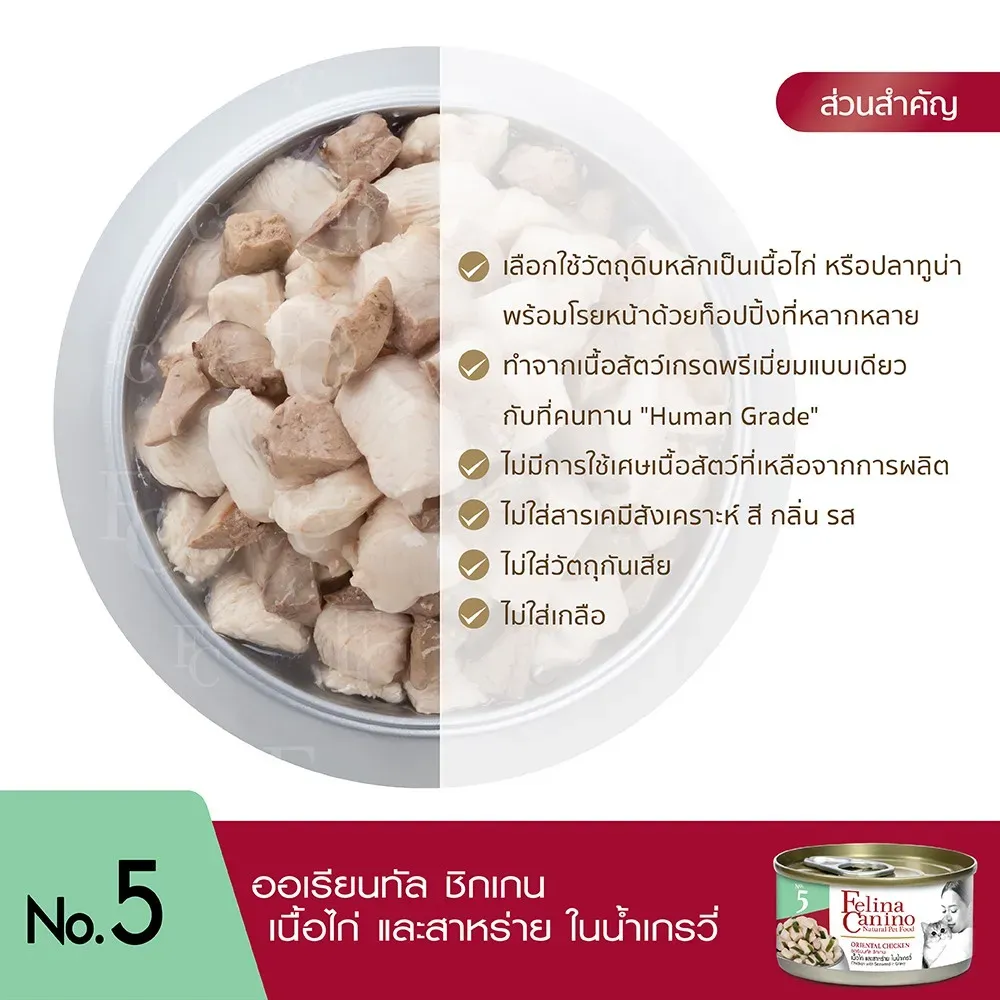 Felina Canino อาหารเปียกแมวกระป๋อง 70g