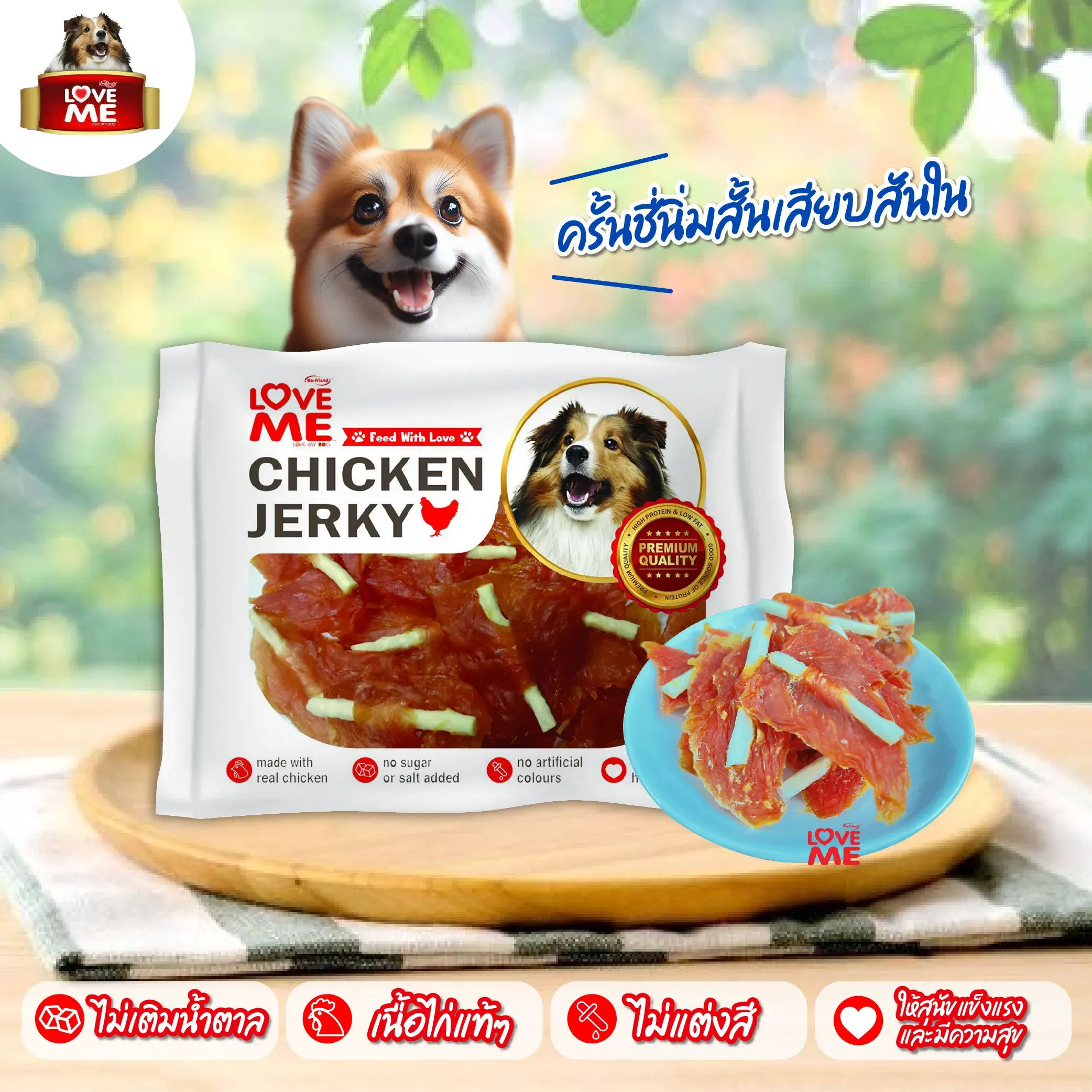 Love Me ขนมสุนัข สันใน 250g