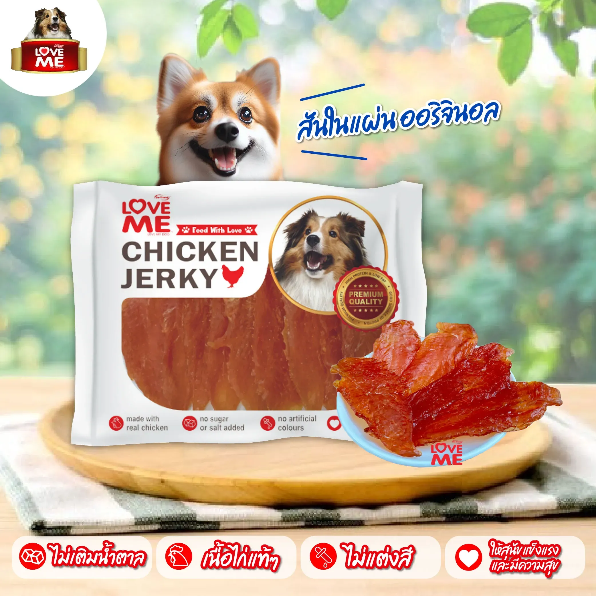 Love Me ขนมสุนัข สันใน 250g