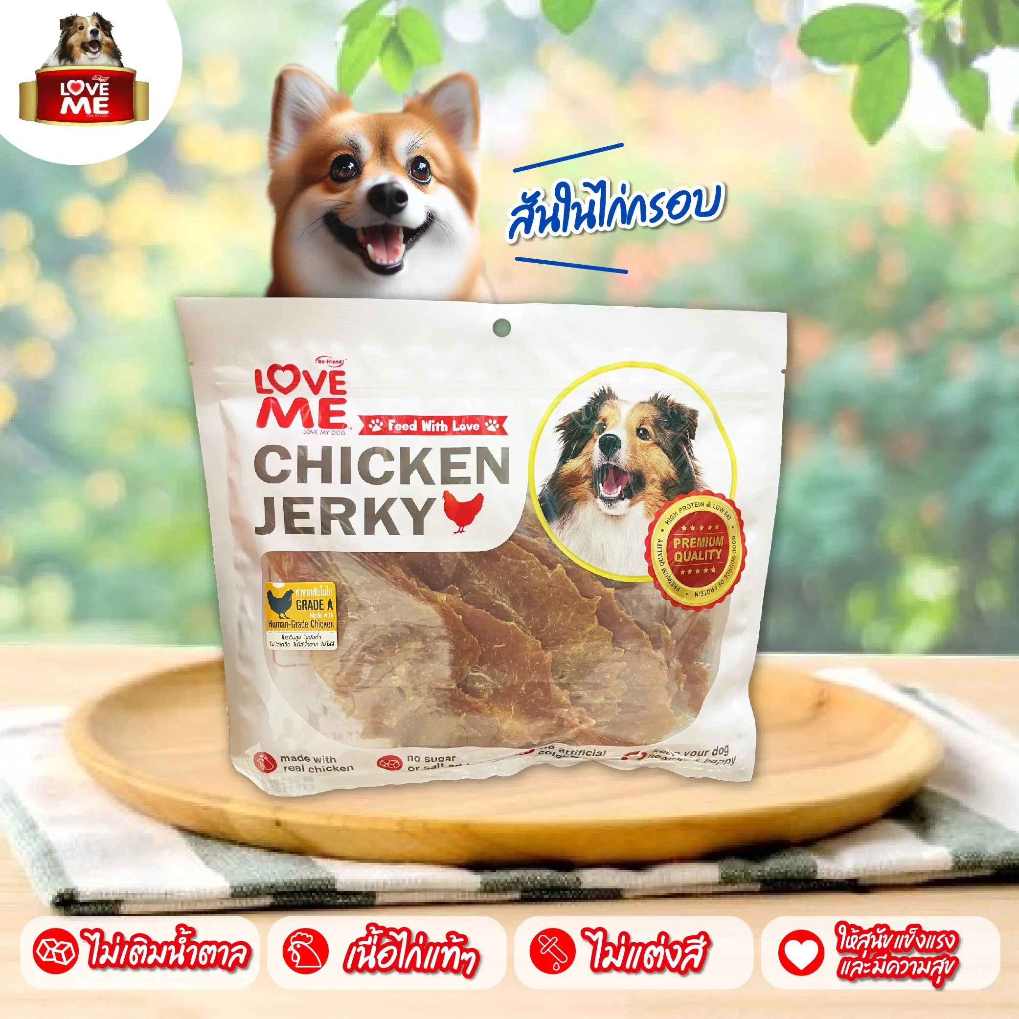 Love Me ขนมสุนัข สันใน 250g