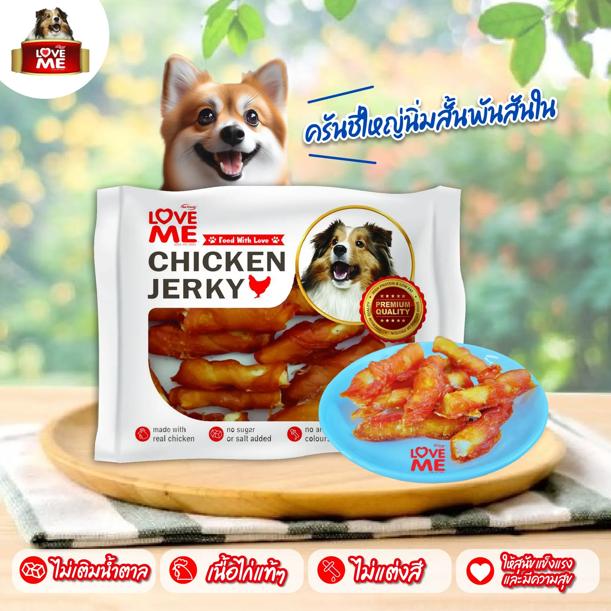 Love Me ขนมสุนัข สันใน 250g