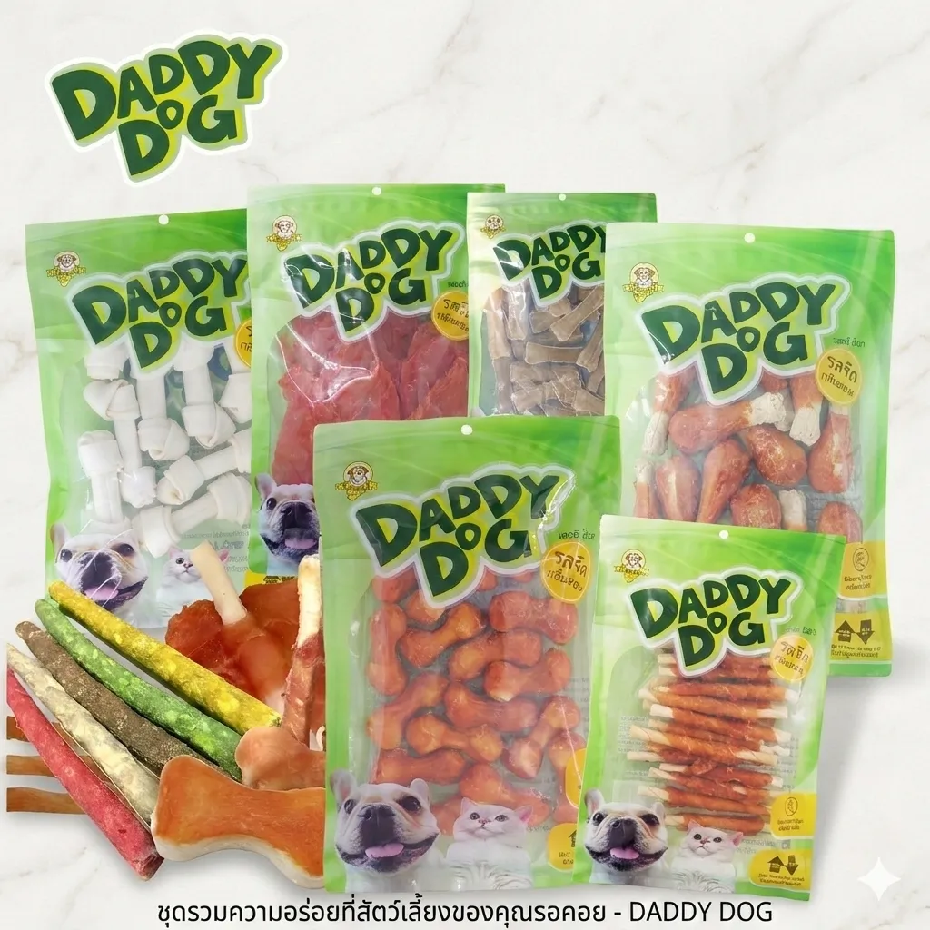 Daddy Dog ขนมสุนัข สันในไก่ ขนาด 250-320 g