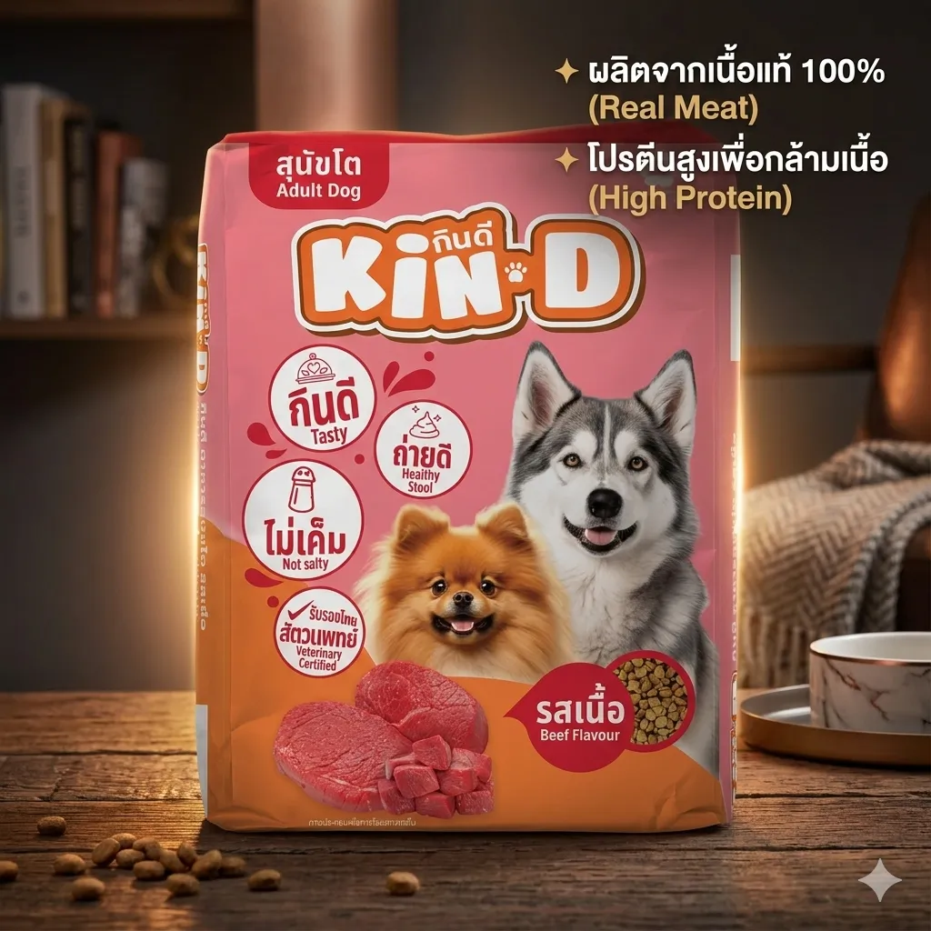 Kin D อาหารสุนัขโต