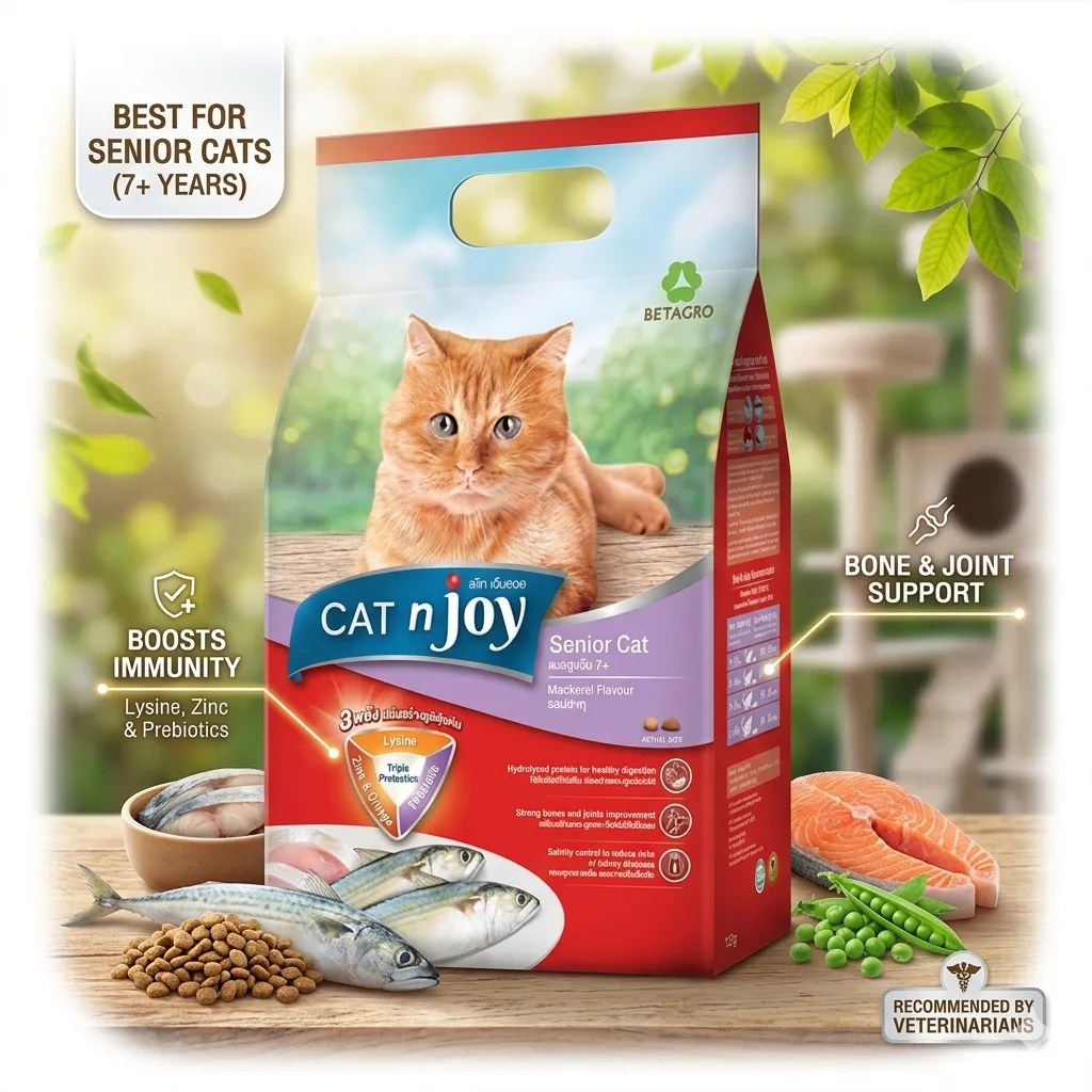 Cat N Joy อาหารสำหรับแมวสูงอายุ