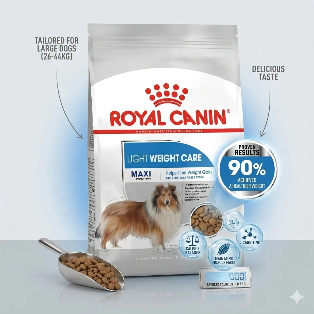 Royal Canin Maxi Light Weight Care อาหารเม็ดสำหรับสุนัขโตพันธุ์ใหญ่ สูตรควบคุมน้ำหนัก