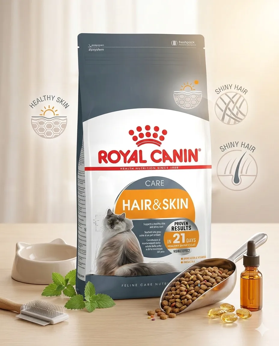 Royal Canin Hair&Skin อาหารสำหรับแมวโต สูตรบำรุงขนและผิวหนัง