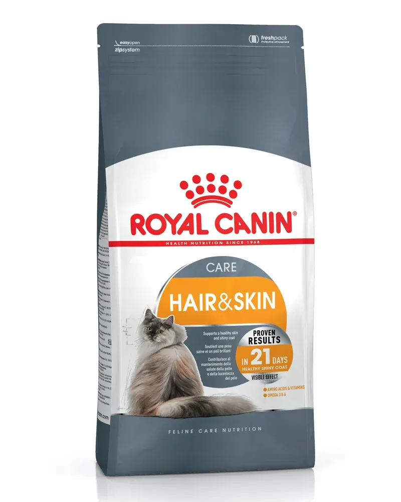 Royal Canin Hair&Skin อาหารสำหรับแมวโต สูตรบำรุงขนและผิวหนัง