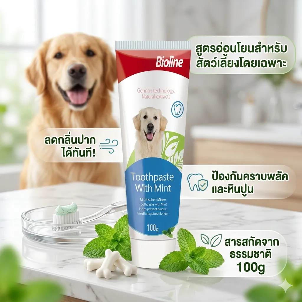 Bioline ยาสีฟัน กลิ่นมินท์ Toothpaste(Mint) 100g