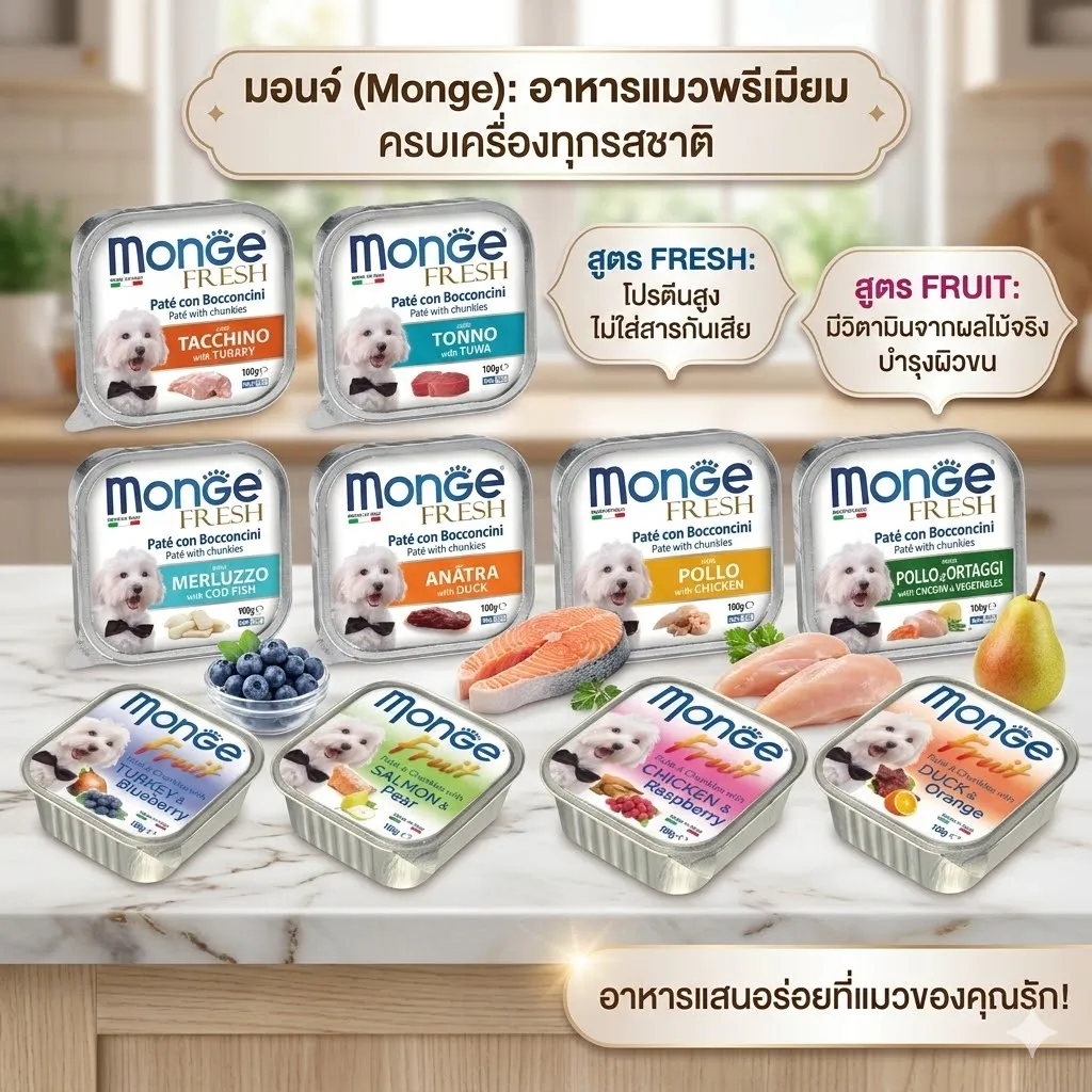 Monge Fresh อาหารสุนัข (ชนิดถาด) 100g