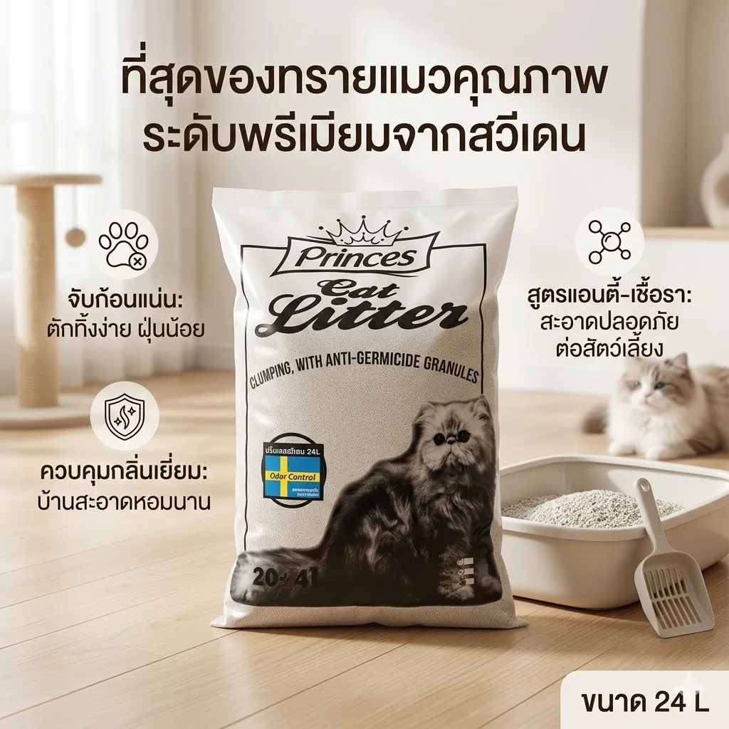 Princess Cat ทรายแมว ขนาด 24 L