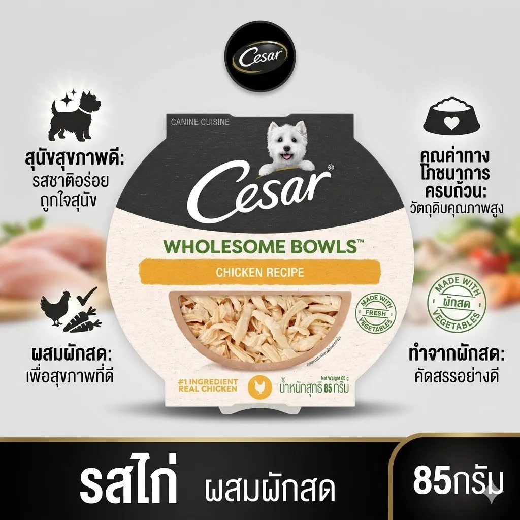 ซีซาร์ โฮมซัม โบวล์ ชิคเก้น 85G