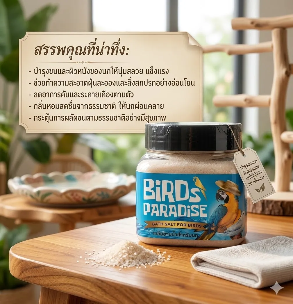 Birds Paradise เกลืออาบน้ำนก 100 g