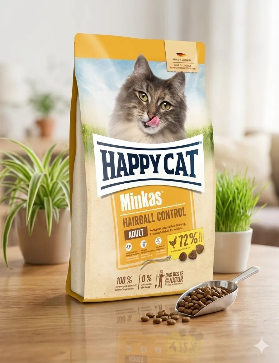 Happy Cat Minkas Hairball Control สูตรช่วยขับก้อนขน