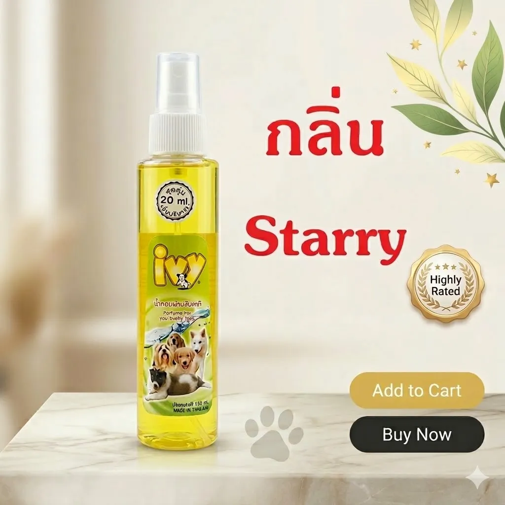 Ivy น้ำหอมดับกลิ่นสำหรับสุนัข 150ml.