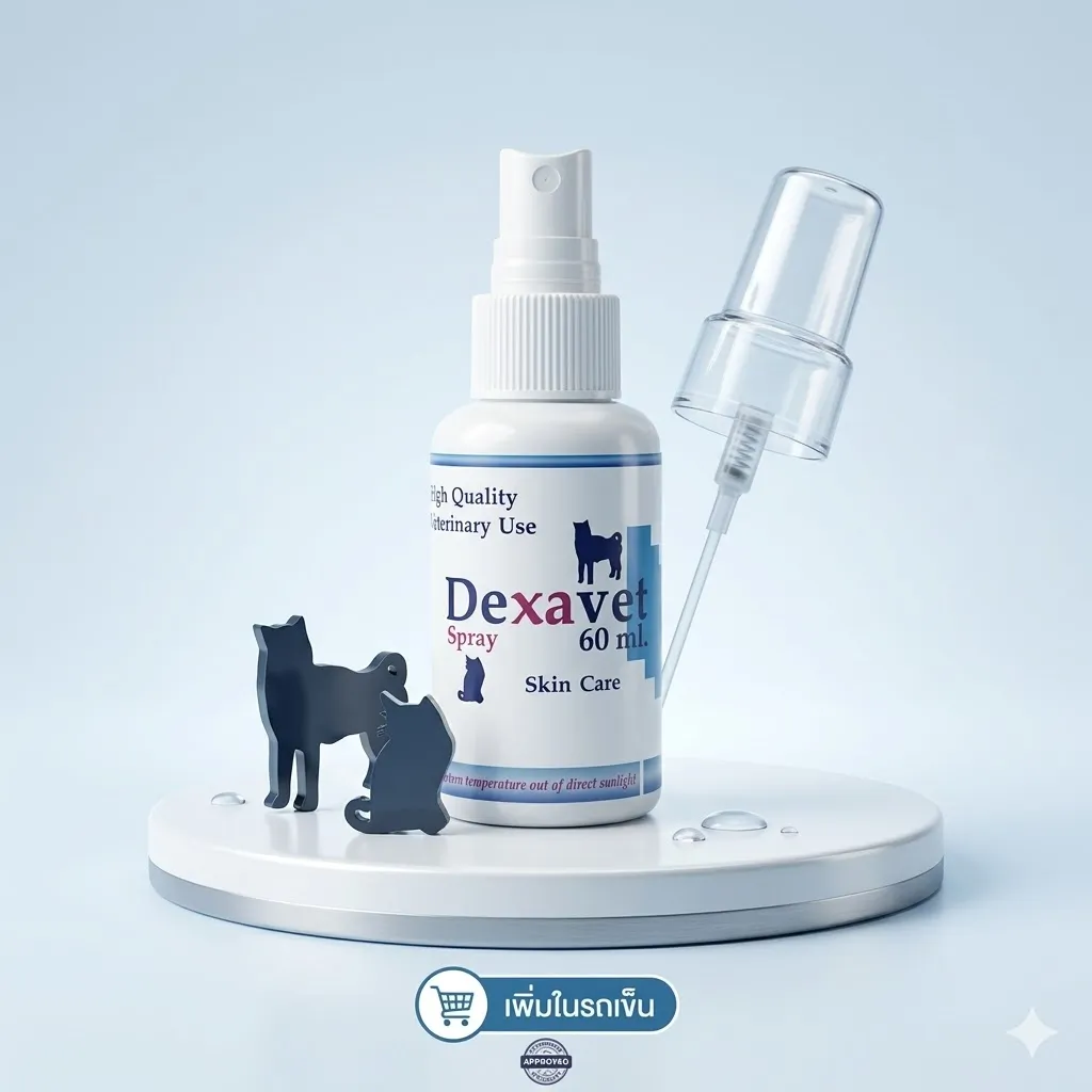 Dexavet Spray สเปรย์รักษาผิวหนังอักเสบ สำหรับสุนัขและแมว 60 ml.