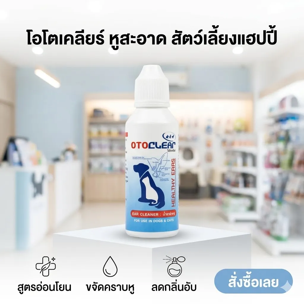 OTO Clean โลชั่นทำความสะอาดหู สำหรับสุนัข 50ml.