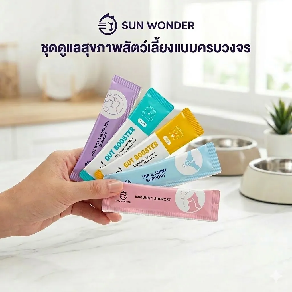 SunWonder อาหารเสริมบำรุงสุขภาพ สำหรับสุนัขและแมว