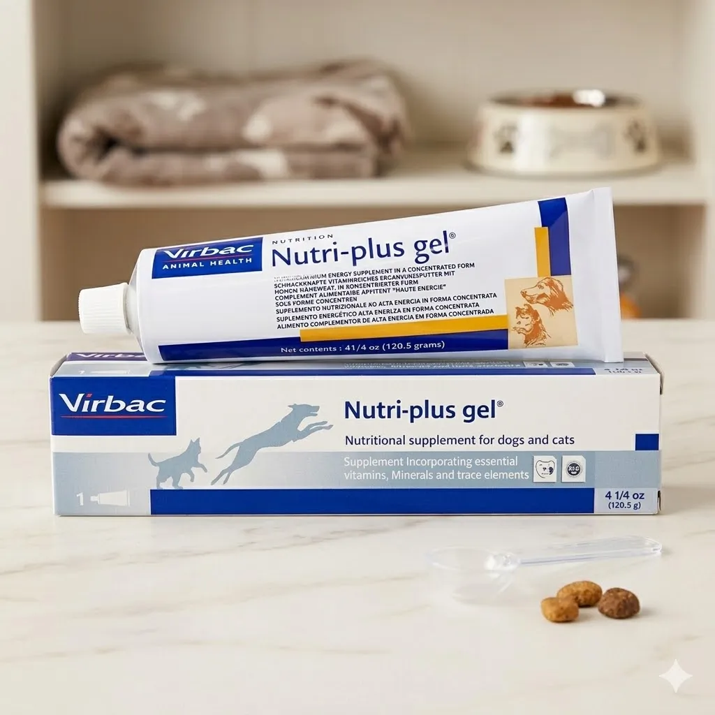 Nutri-Plus Gel เจลอาหารเสริมวิตามินและแร่ธาตุ สำหรับสุนัขและแมว 4oz.