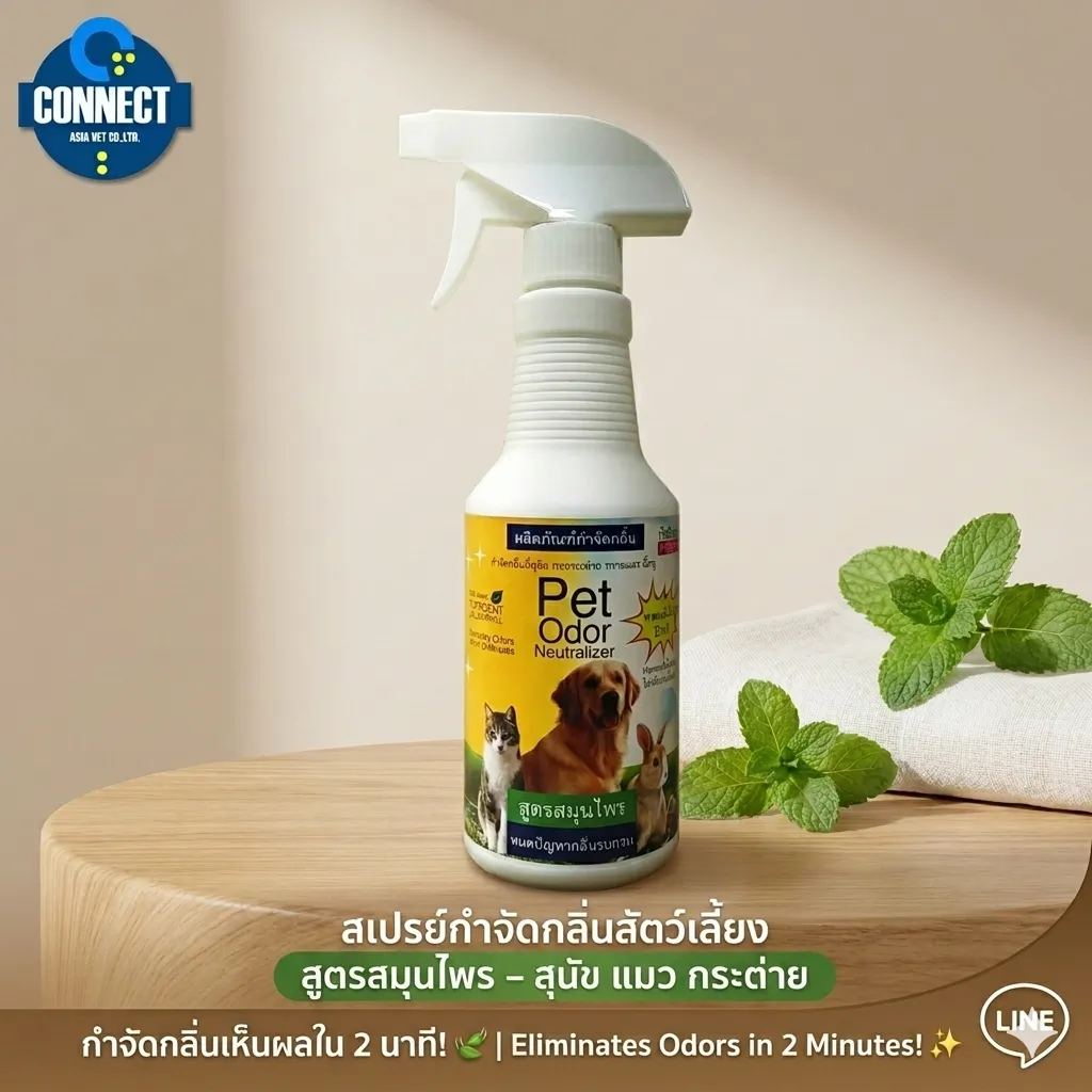 TopScent Pet Odor สเปรย์น้ำยากำจัดกลิ่น สำหรับสัตว์เลี้ยง 400ml.