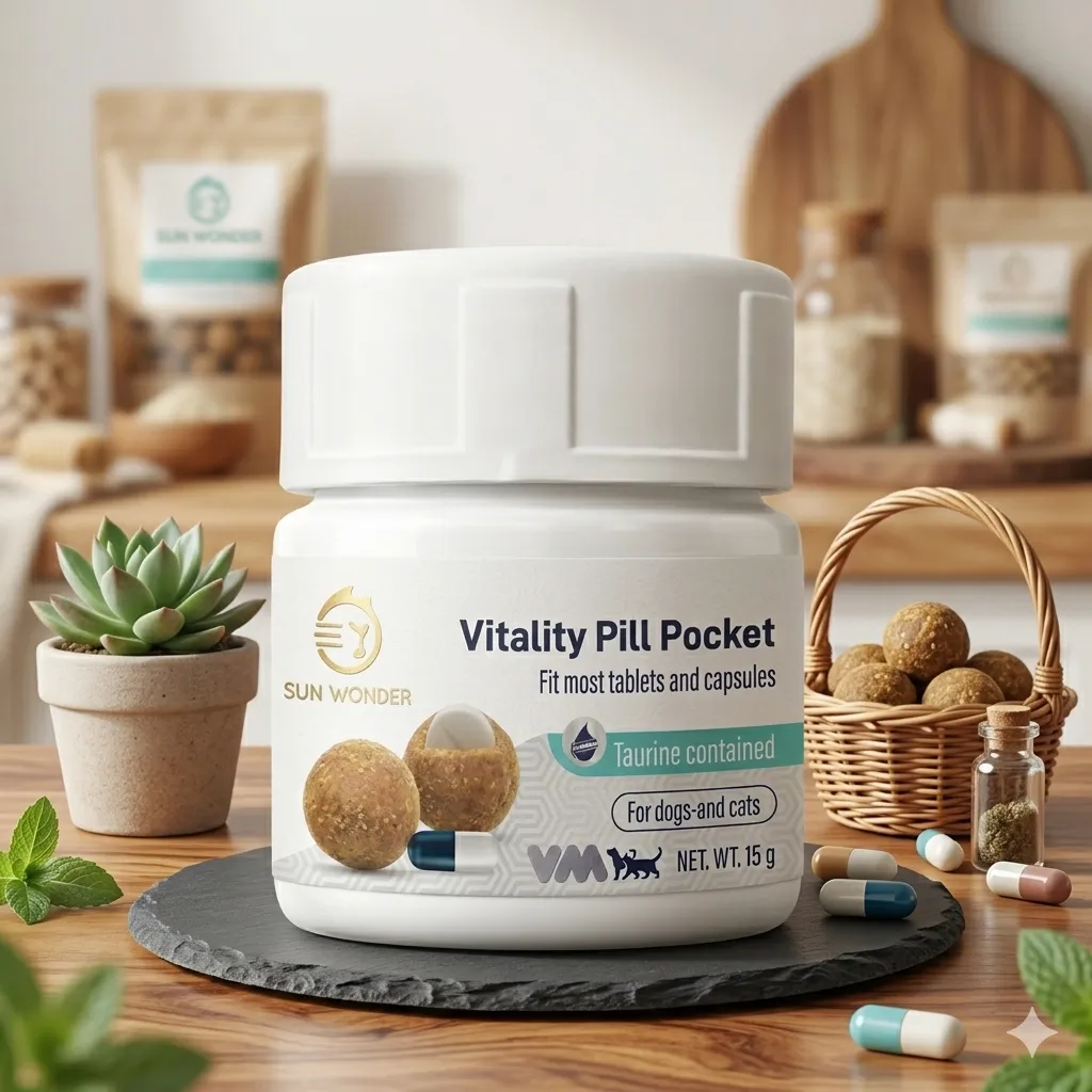Vitality Pill Pocket ขนมช่วยป้อนยา สำหรับสัตว์เลี้ยง 15g.
