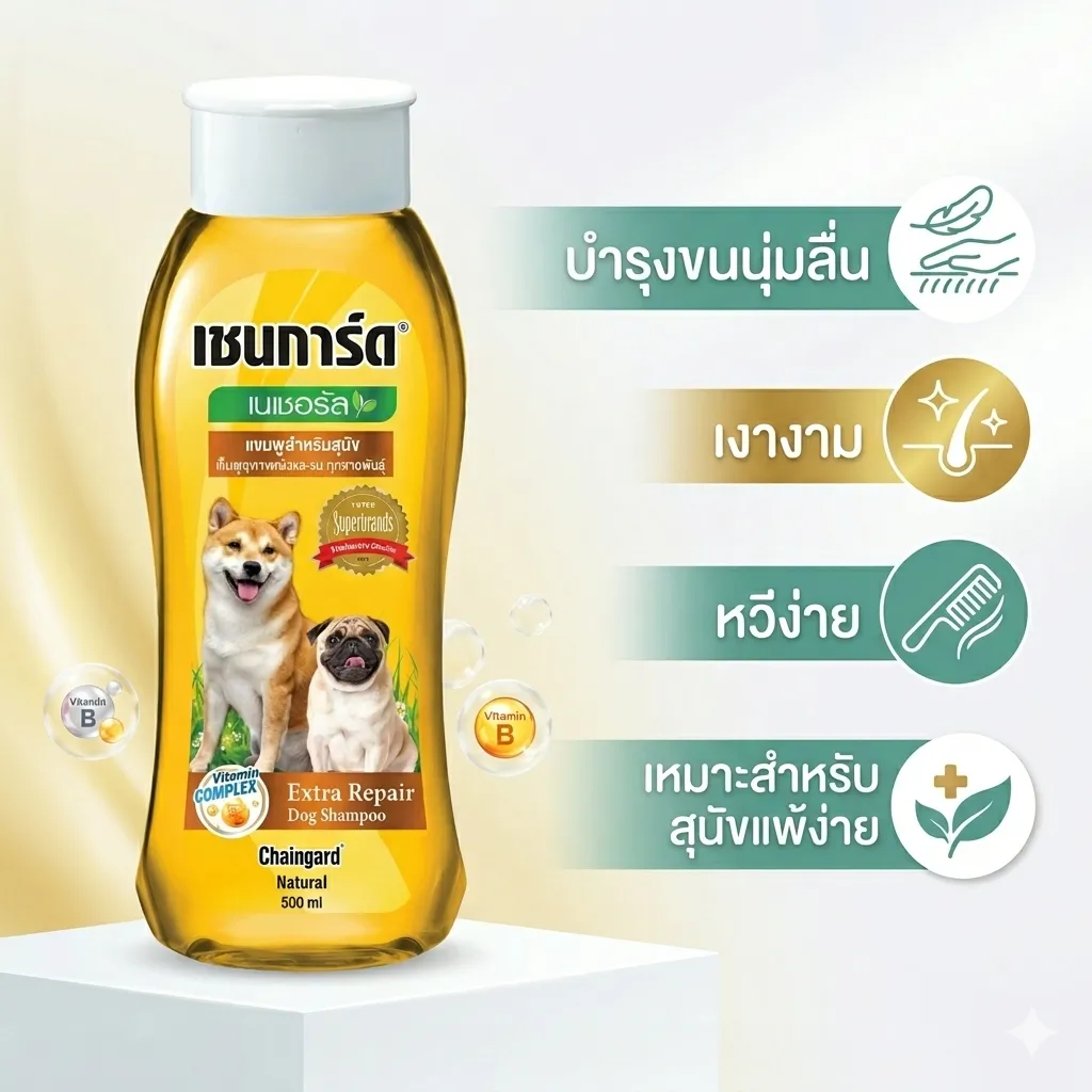 เชนการ์ด แชมพูอาบน้ำ เฮอร์เบิล เอ็กซ์พีเรียล สำหรับสุนัข 500ml.