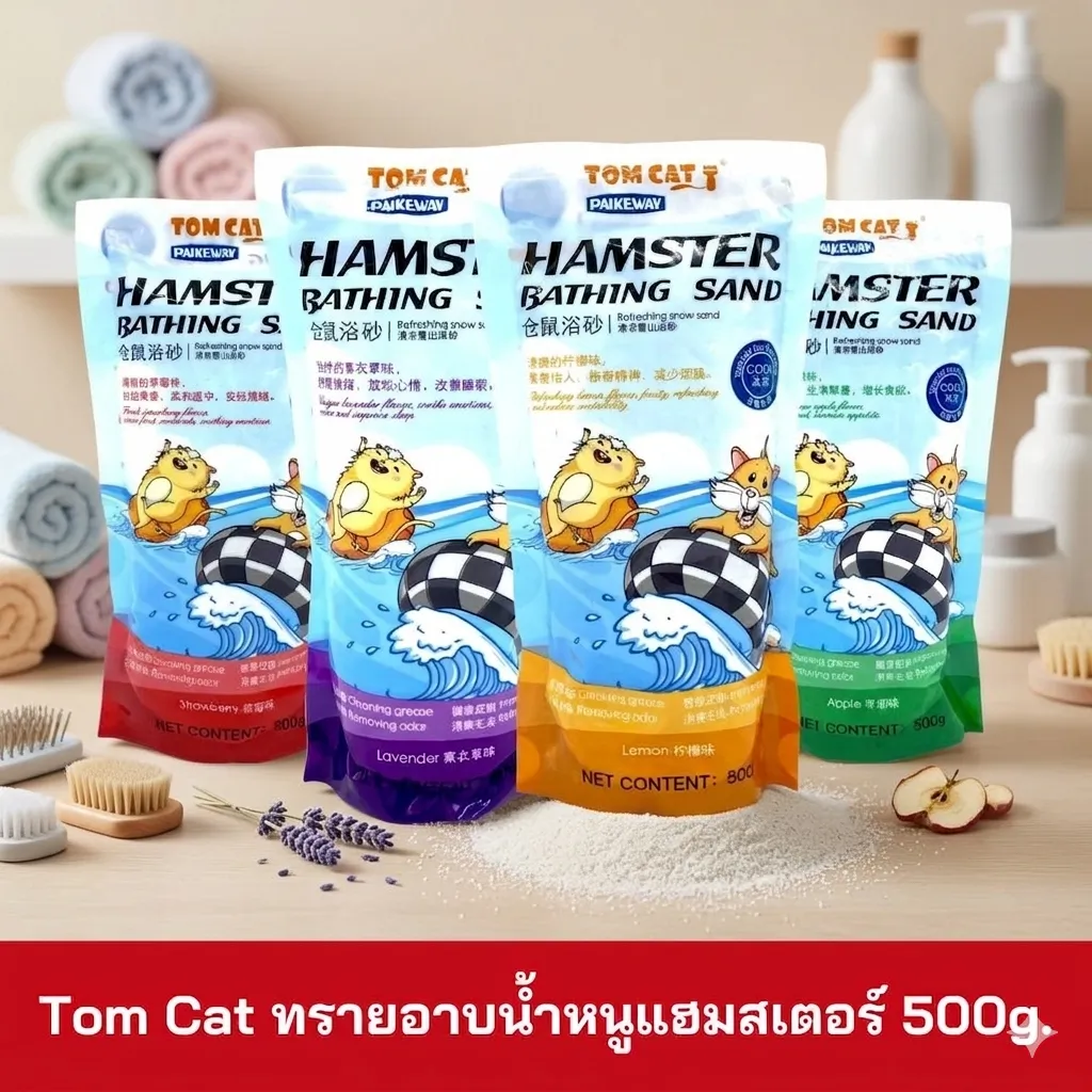 TomCat ทรายอาบน้ำ สำหรับหนู 500g.