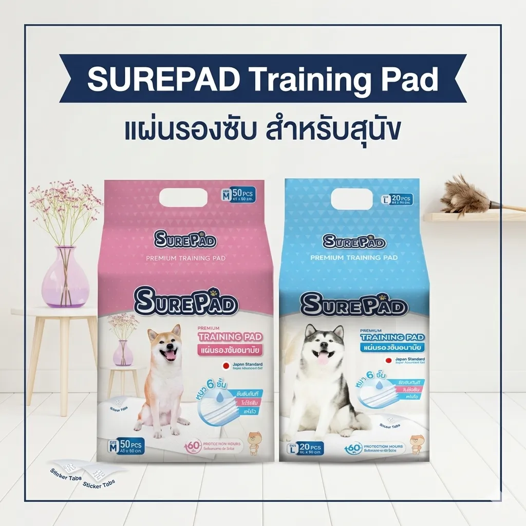 SurePad Training Pad แผ่นรองซับ สำหรับสุนัข