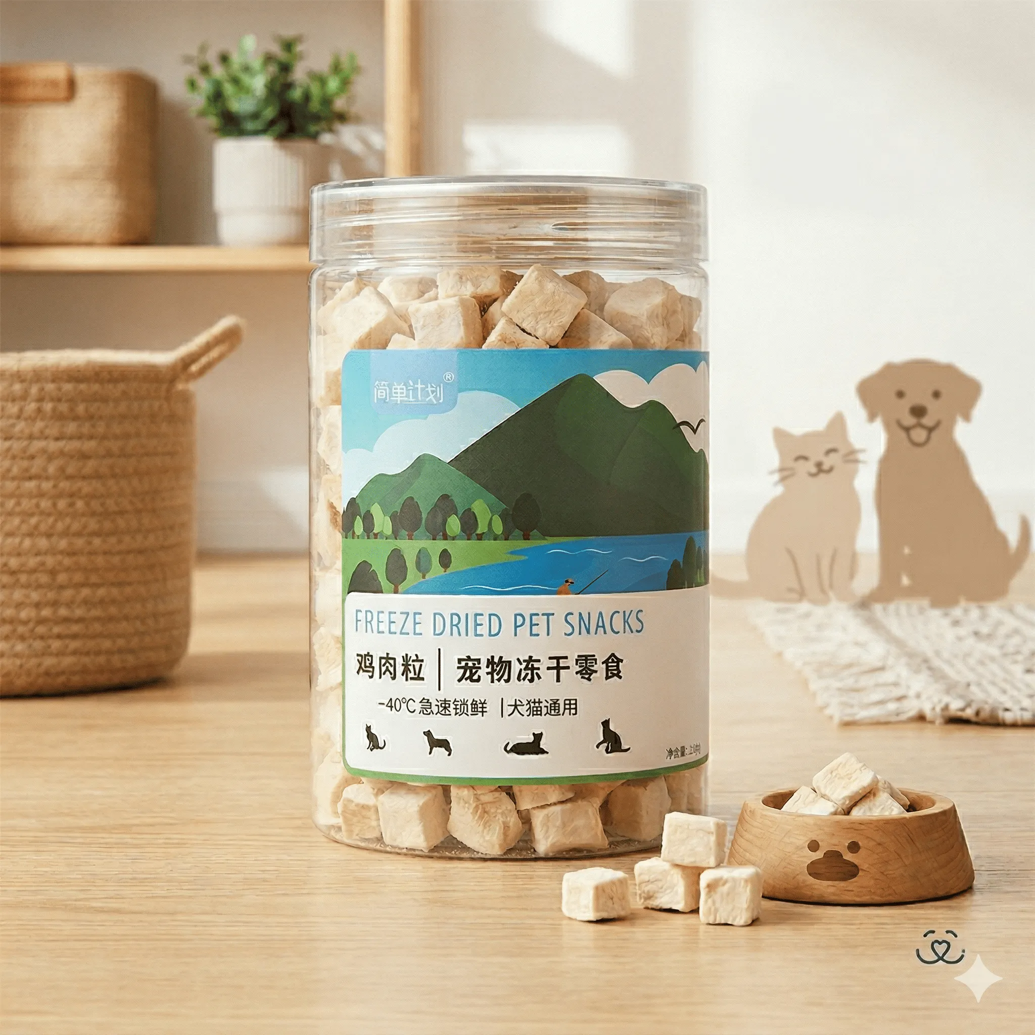 Freeze Dried คละรส แบบกระปุก สำหรับสุนัขและแมว