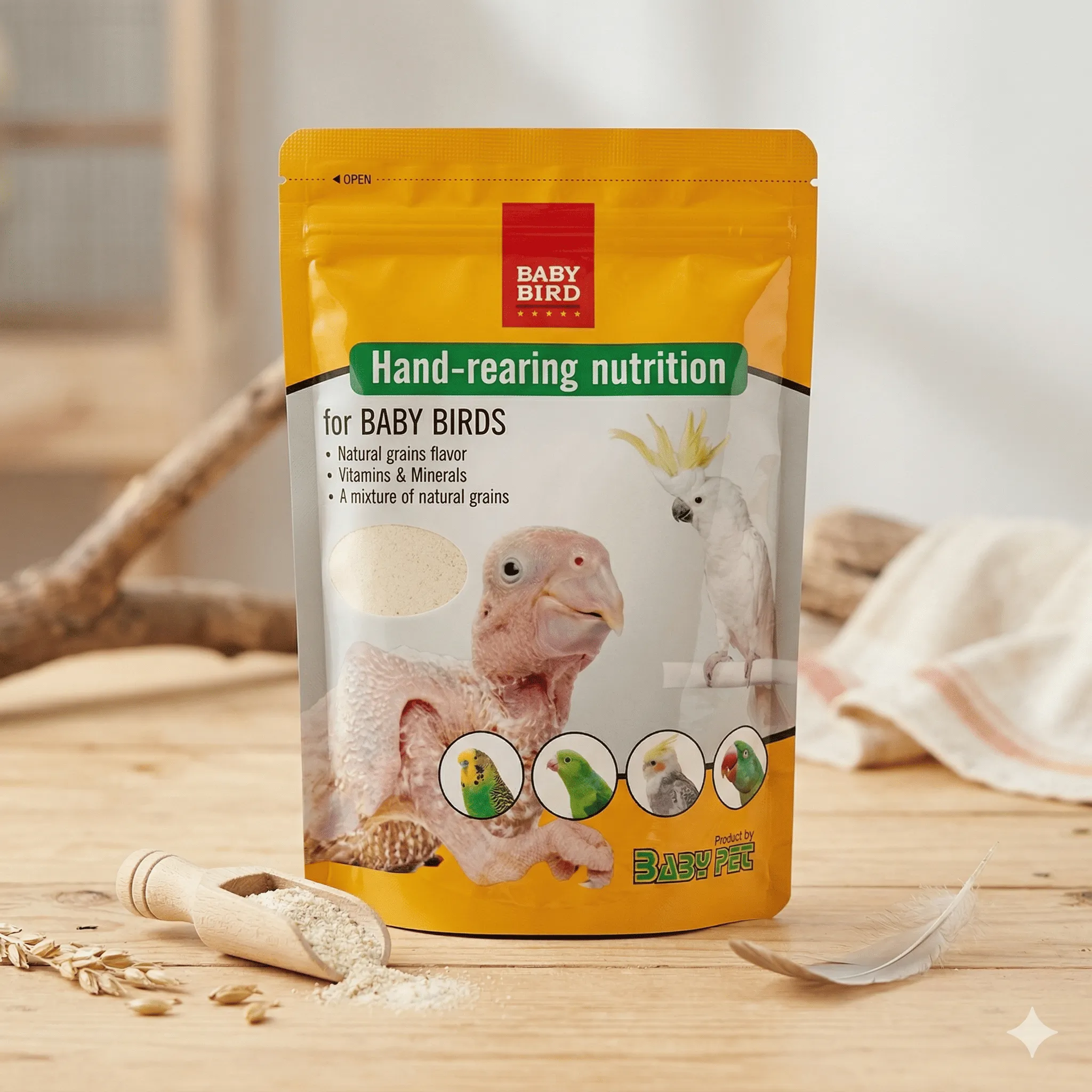 BABY BIRD อาหารลูกป้อนสำเร็จรูป 250g.