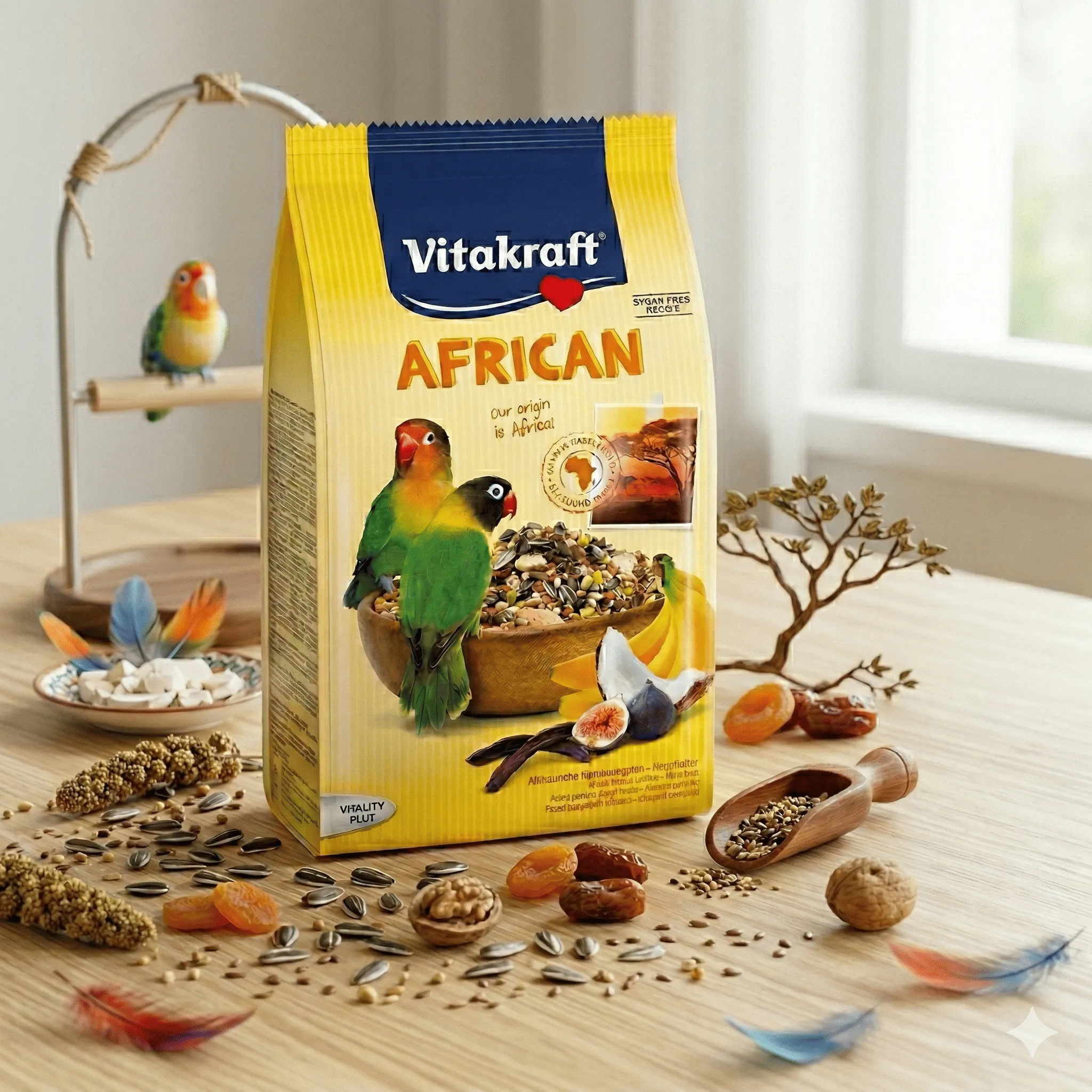 Vitakraft AFRICAN อาหารนกแอฟริกันเลิฟเบิร์ด 750g.