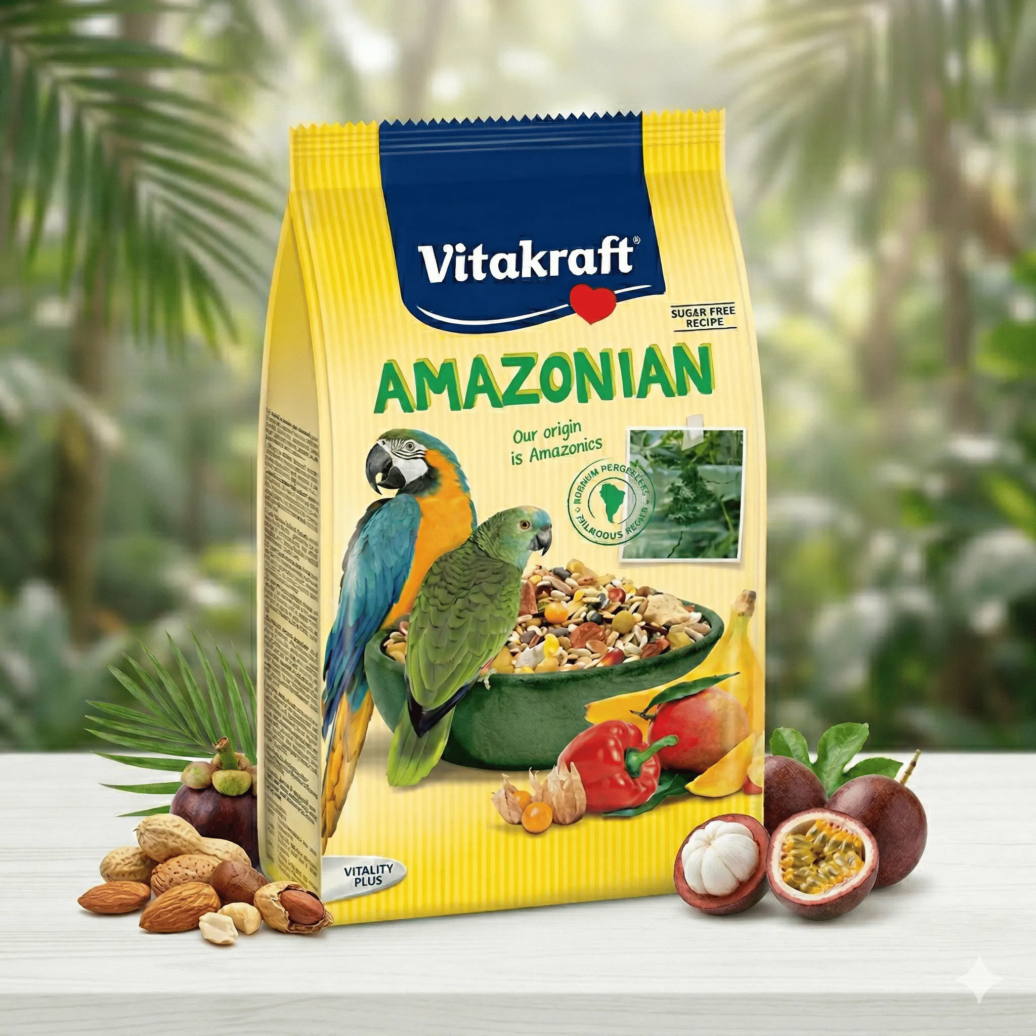 Vitakraft AMAZONIAN อาหารนกแก้วอเมซอนเนีย 750g.