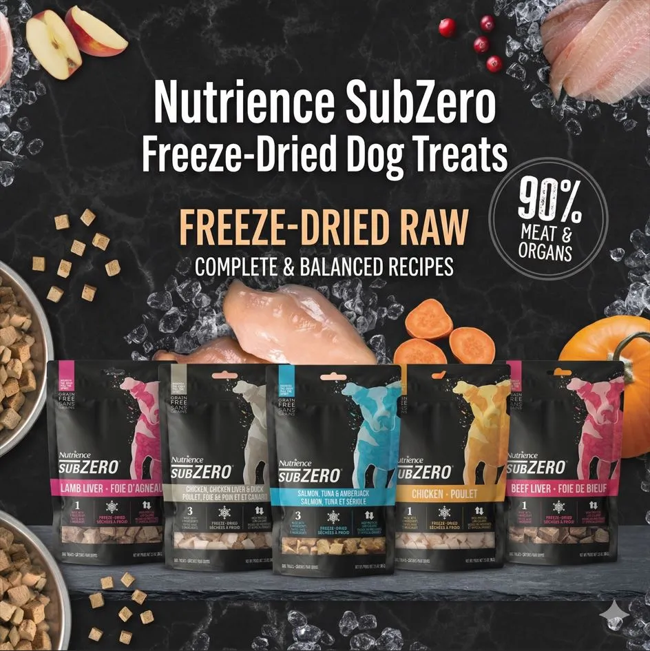 Nutrience Freeze Dried Dog Treats ขนมสุนัขแบบฟรีซดราย