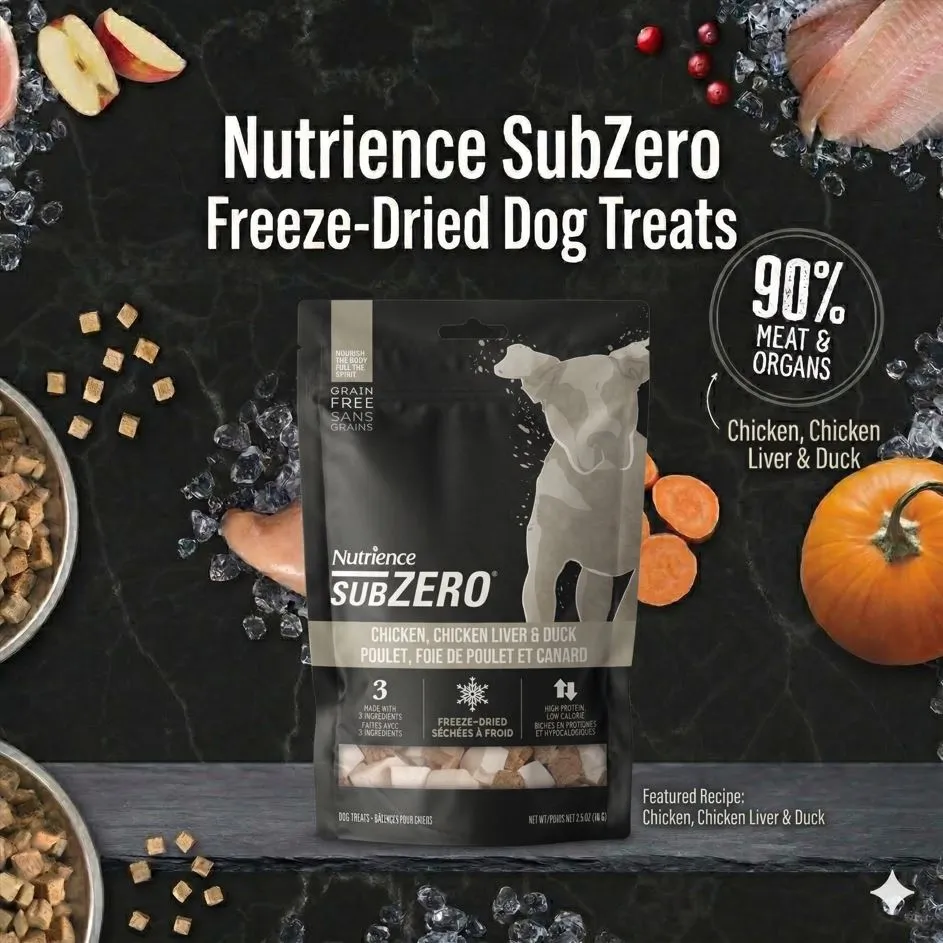 Nutrience Freeze Dried Dog Treats ขนมสุนัขแบบฟรีซดราย