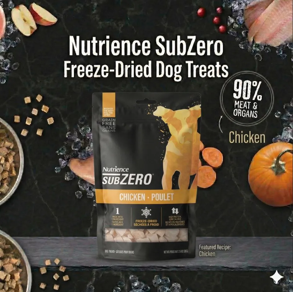 Nutrience Freeze Dried Dog Treats ขนมสุนัขแบบฟรีซดราย