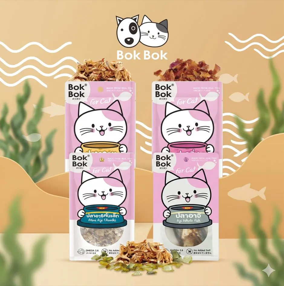 Bok Bok ขนมอบแห้ง สำหรับแมว 25g.