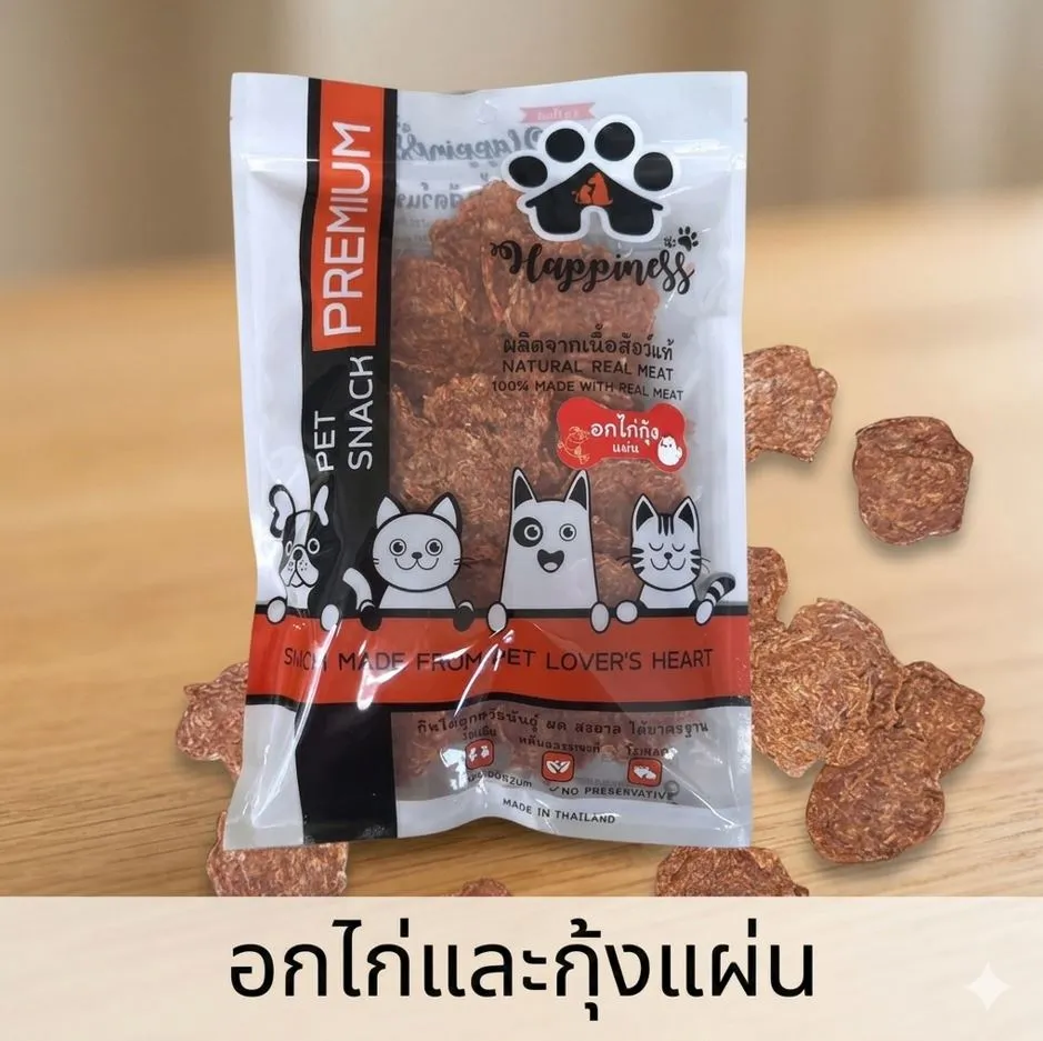 Happiness ขนมสำหรับสุนัข คละแบบ