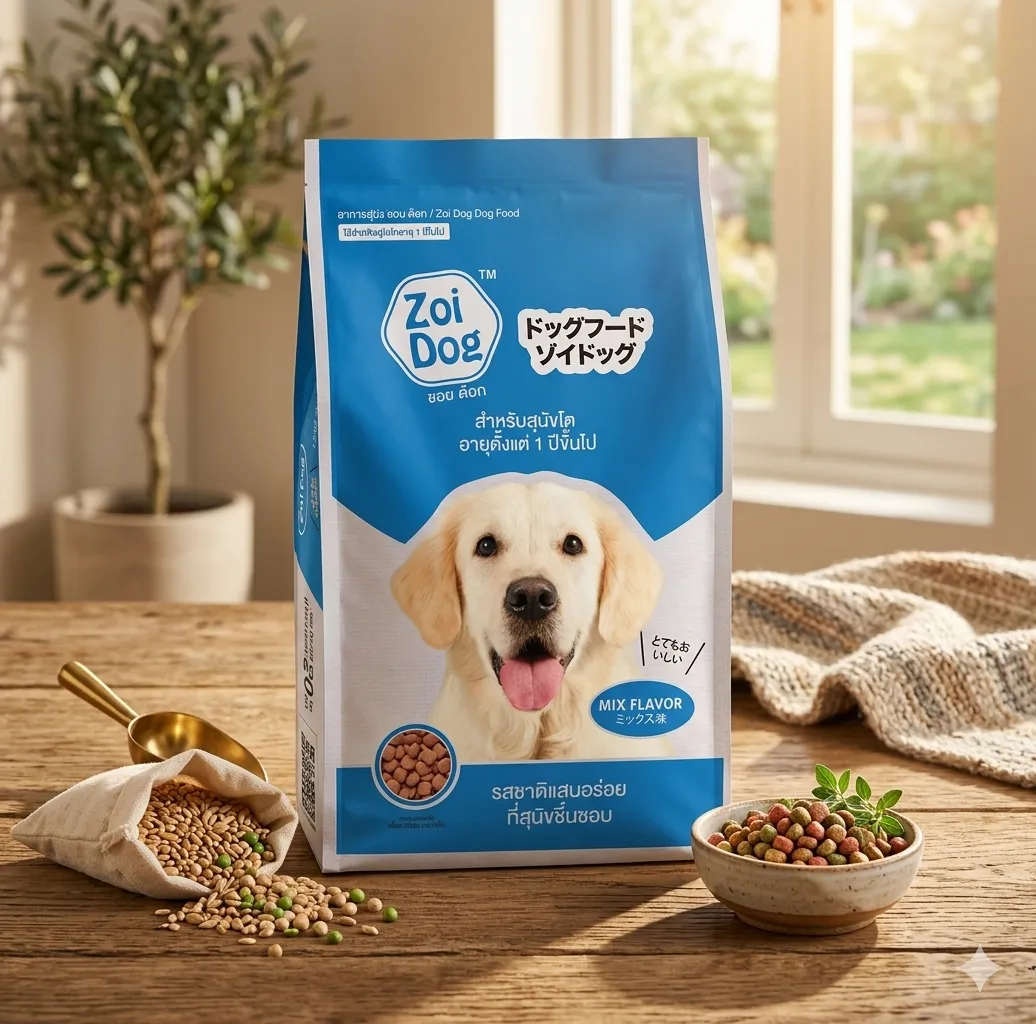 Zoi Dog อาหารเม็ดสำหรับสุนัขโตทุกสายพันธุ์