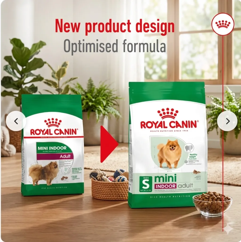 Royal Canin Mini Indoor Adult อาหารสำหรับสุนัขโตพันธุ์เล็ก สูตรเลี้ยงในบ้าน