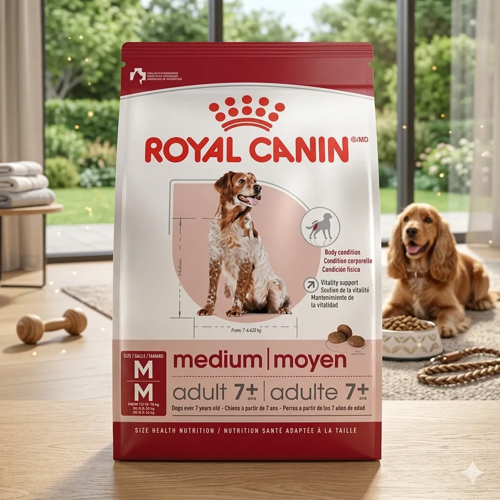Royal Canin Medium Adult7+ อาหารสำหรับสุนัขพันธุ์กลางสูงวัย 7 ปีขึ้นไป