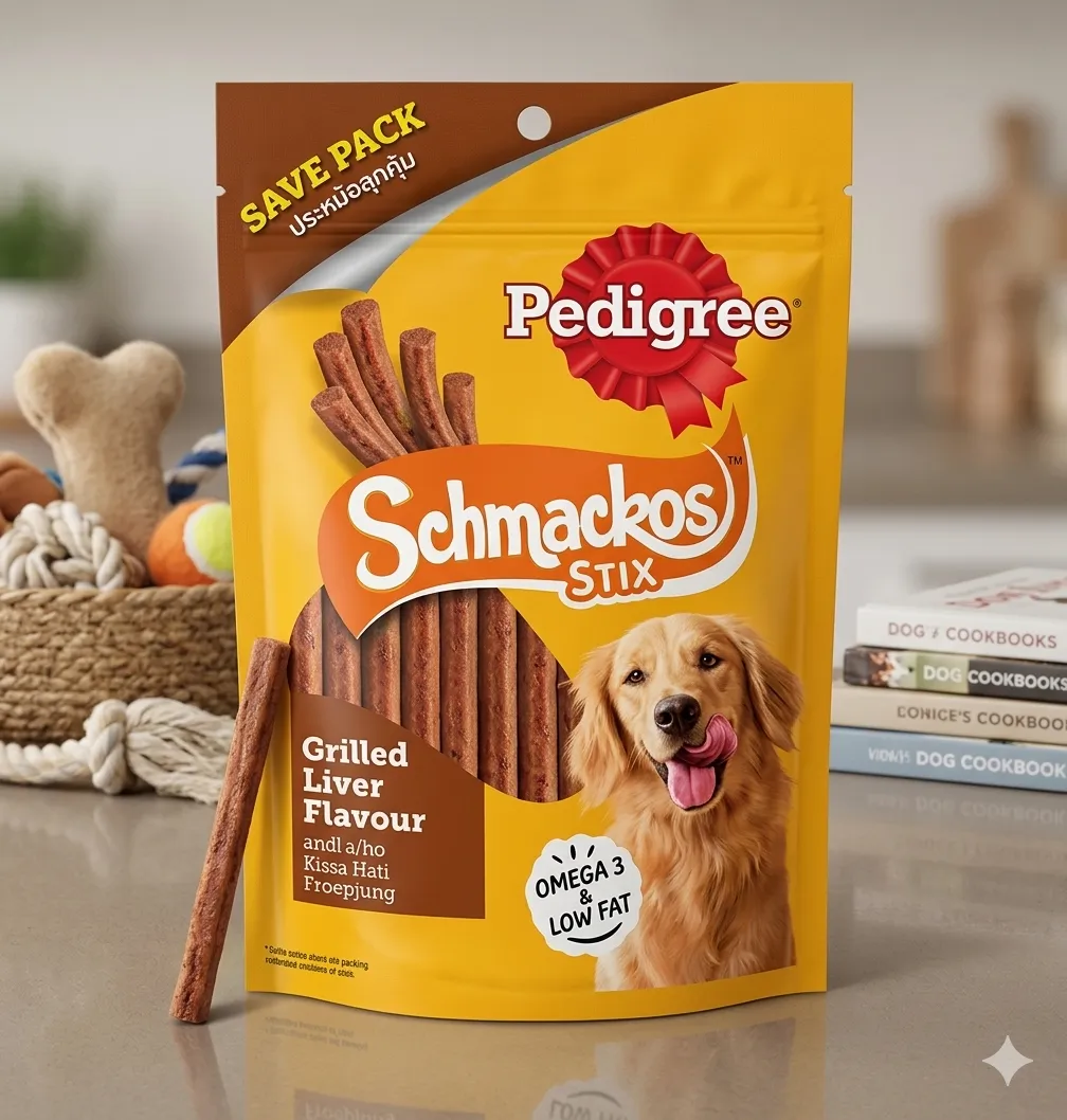 Pedigree ขนมสุนัข Schmackos Stix รสตับย่าง 300 g